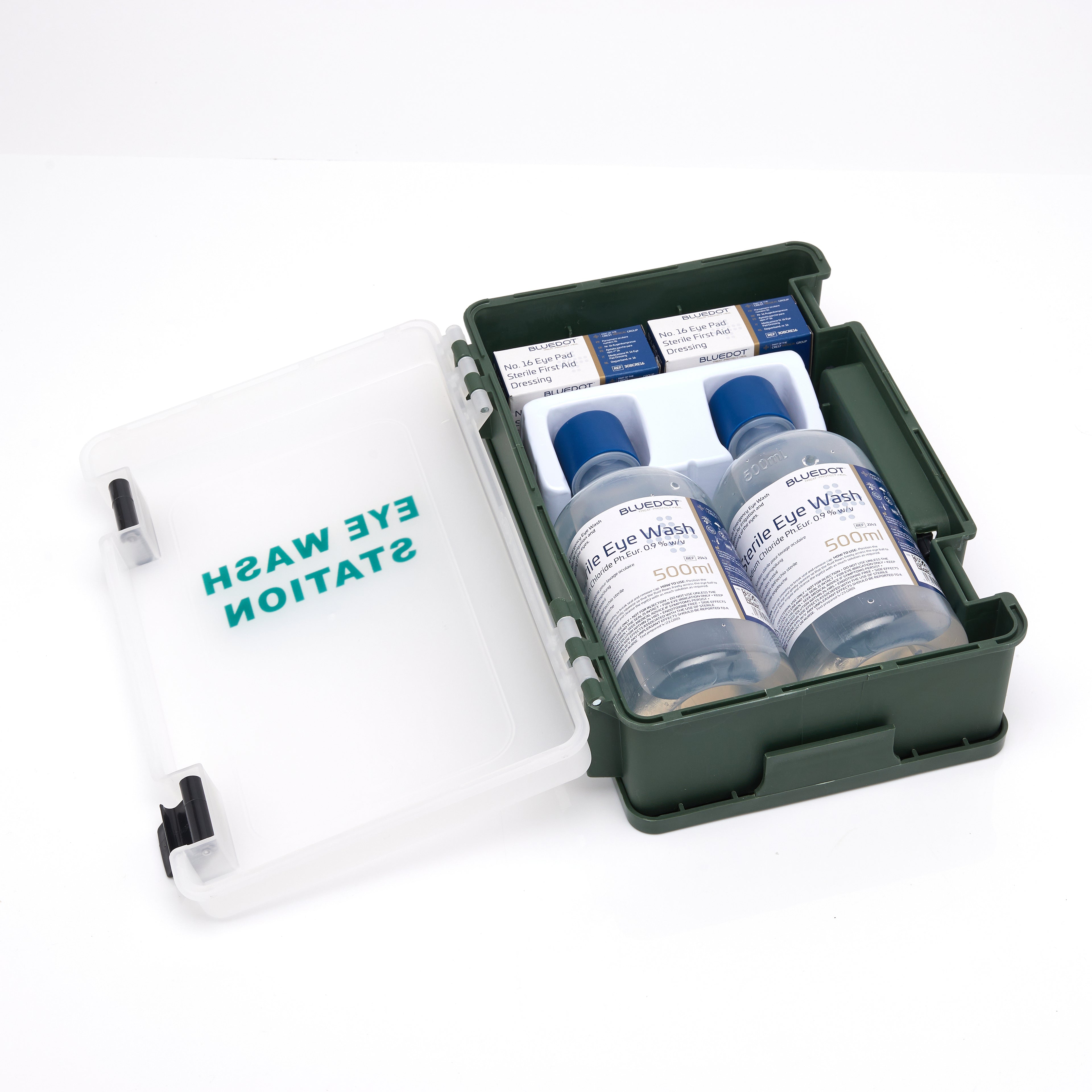 Blue Dot Eye Wash First Aid Kit in Standard Box